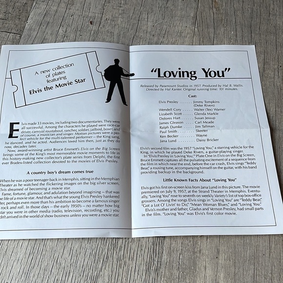 Elvis Presley Loving You Plate - Picture 8 of 9